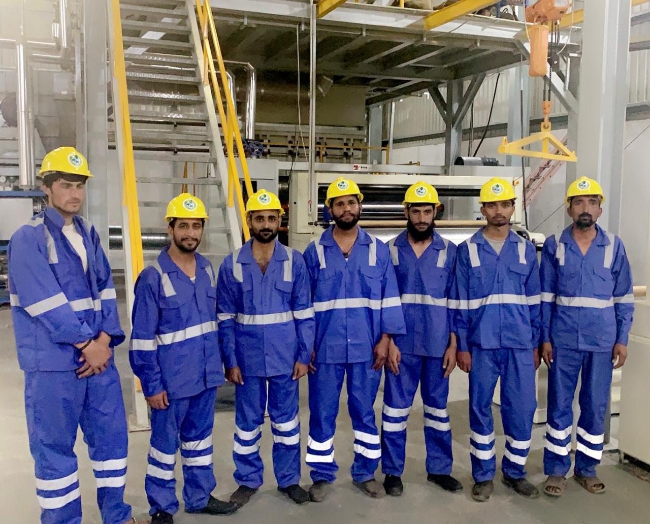 Ecoville production team inside the Lahore factory