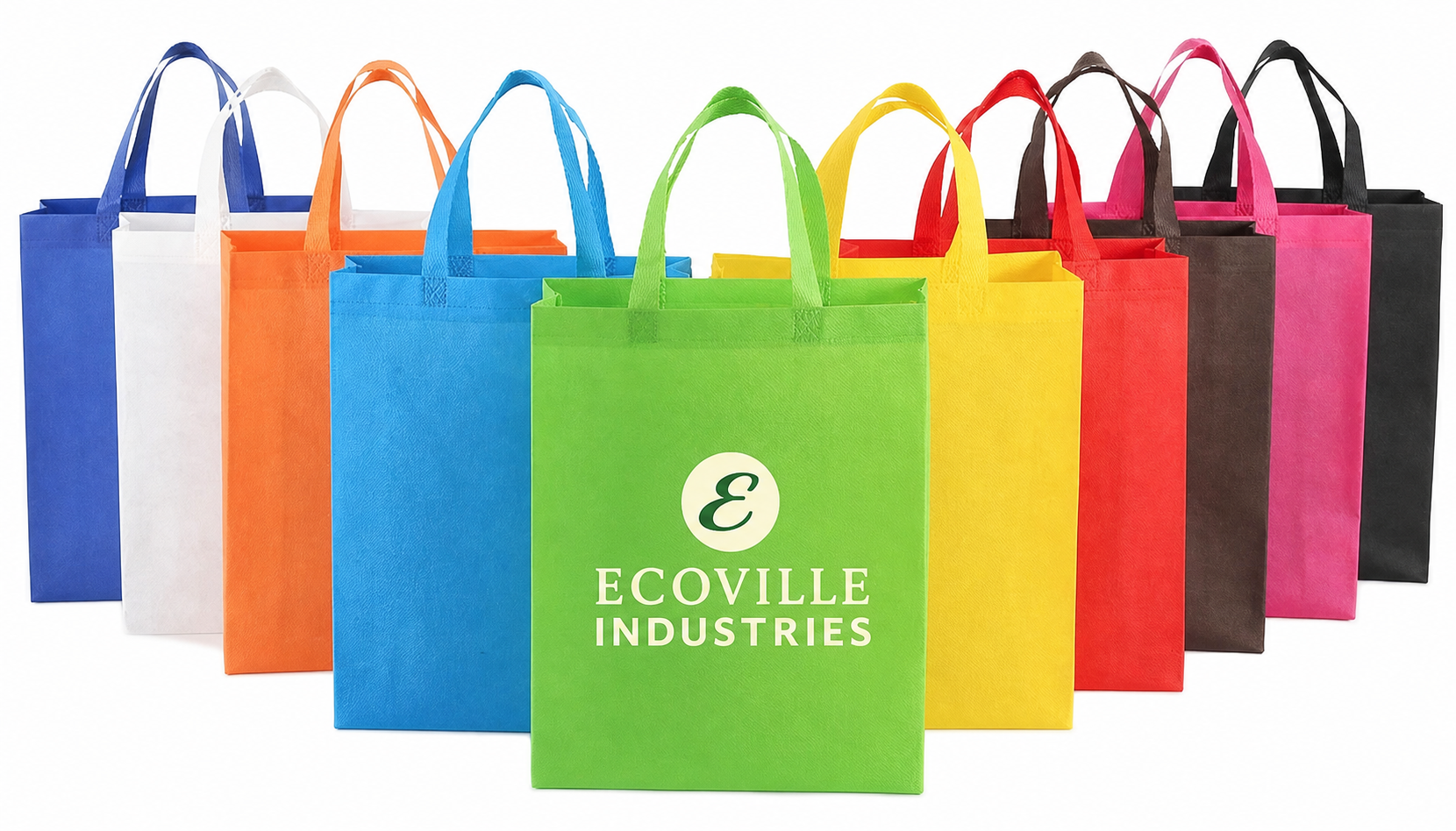 Ecoville branded loop-handle bags