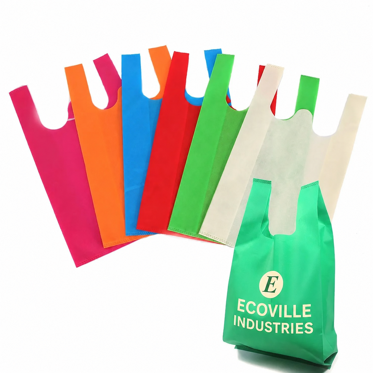 Ecoville branded W-cut bags